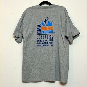 🌞 Gildan gray CMA Music Festival Nashville 2006 short sleeves t-shirt XL